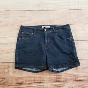 Cest Toi Shorts Womens 2XL XXL Blue Outdoor Denim Pockets Casual Mid Ladies